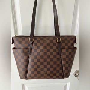 Louis Vuitton Totally Damier ebene PM Canvas Tote Bag